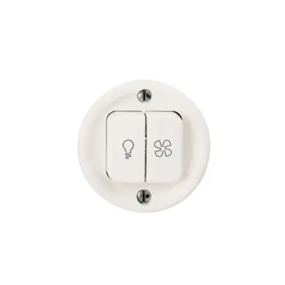 Kit frontal FH blanc Ø47mm bouton double 