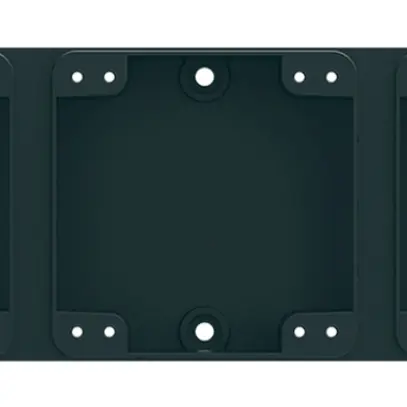 Intestazione AP Hager robusto 1×3 orizzontale 276×86mm nero 