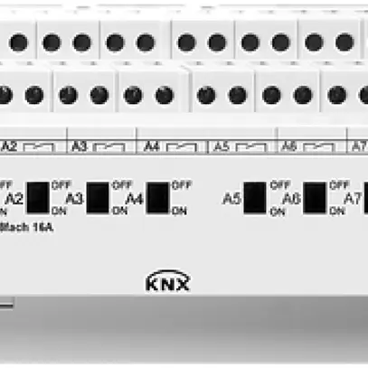 Attuatore-commutatore INS KNX 8×16A 8UM REG-K FH 