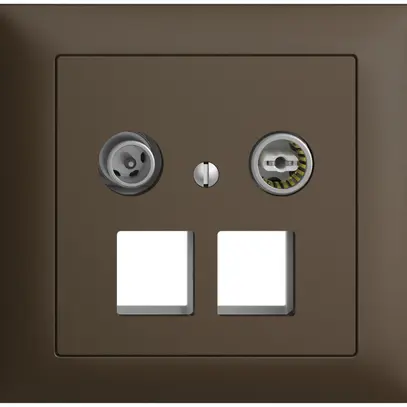 Presa multimedia 11dB INS Edue FKE presa terminale/passaggio 2×RJ45 Keystone cof 