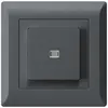 Interruttore pulsante luminoso INC kallysto.line 6/1P antracite 