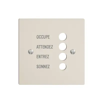 Placca frontale EDIZIOdue crema, francese 