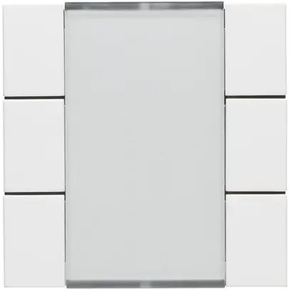 Kit frontal Hager kallysto 6×KNX blanc 