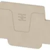 Piastra terminale Weidmüller serie A AEP 2C 1.5 82×2mm, beige 