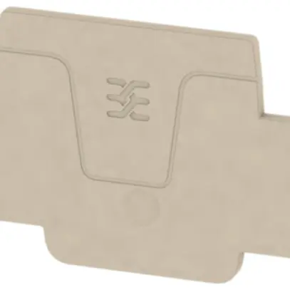 Piastra terminale Weidmüller serie A AEP 2C 1.5 82×2mm, beige 