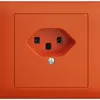 Prise INC EDIZIOdue T23 16A orange, bornes à vis 