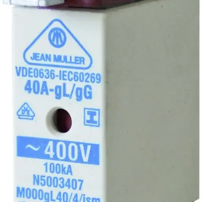 Fusible HPC DIN-000 400V/16A gL/gG verrous de saisie isol. 