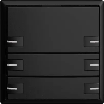 Poussoir KNX RGB EDUE, 250mW, a.LED RGB, 6×poussoir, comm.1×touche, no 