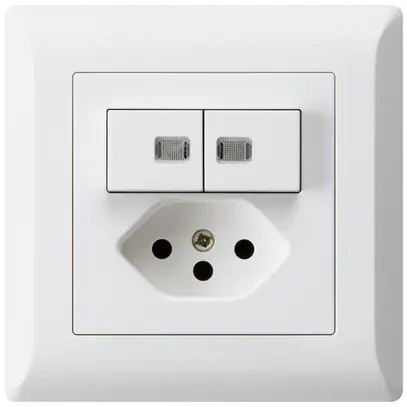 Combinaison lumineuse ENC 1/3+3/1P+T13 blanc kallysto.line 2 lentilles 