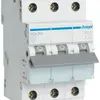 Disgiuntore Hager MCB 3P 415V tipo C 3A Icn 6kA 3UM 