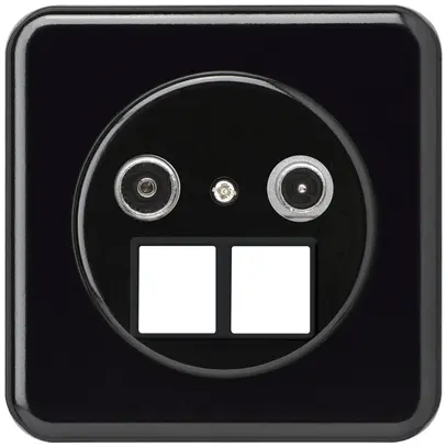 Presa multimedia INC basico TV-R mont.C 19dB 2GHz nero 