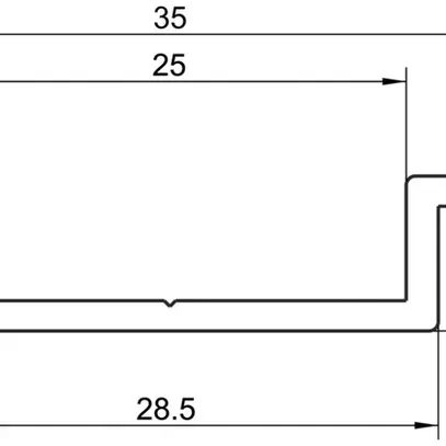 Rail pour appareil Almatec AN 35.10 L=3m 