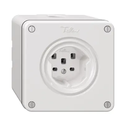 Presa NAPU NEVO, 1×T25, bianco 