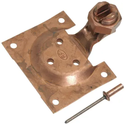 Kit de raccordement pour tôle AV 7 Cu nu, cosse avec écrou Ø 6mm 