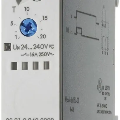Zeitrelais 1U 16A 12…240VAC 