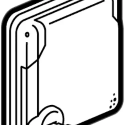 Prise ENC Soliroc T23 avec couvercle verrouillable 