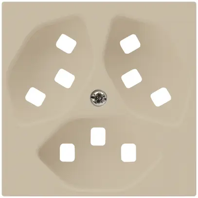 Frontplatte zu Steckdose Hager kallysto 3×T23 H beige 