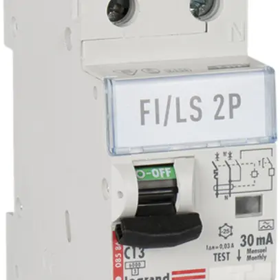 Disgiuntore differenziale Legrand C 2L 13A 6000A 30mA tipo A 5pez. 