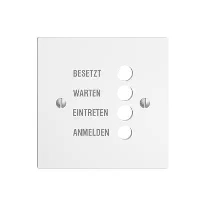 Plaque frontale EDIZIOdue blanc allemand 