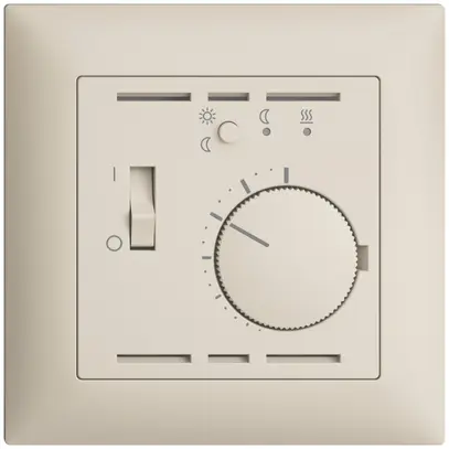 UP-Raumthermostat EDIZIOdue crema, mit Fühler und Timer 