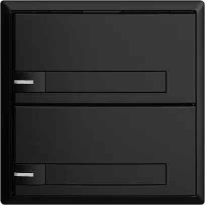 Pulsante KNX RGB EDUE, 250mW, c.LED RGB, c.carta, 2×pulsante, com.1×tasto, ne 