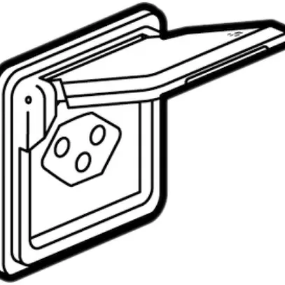 Prise ENC Soliroc T13 chr. avec couvercle 