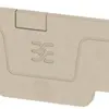 Piastra terminale Weidmüller serie A AEP 3C 1.5 59.61×2.1mm, beige 
