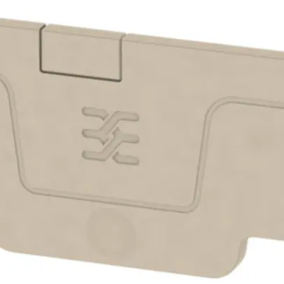 Piastra terminale Weidmüller serie A AEP 3C 1.5 59.61×2.1mm, beige 