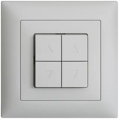 Kit frontale INC EDIZIOdue FMI grigio chiaro per pulsante & interr.tapparel. 