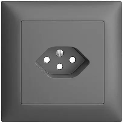 Kit frontale INC EDIZIOdue grigio scuro 88×88mm 1×T13 