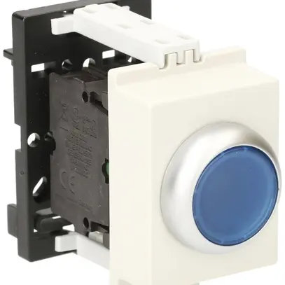 Pulsante luminoso AMD K&N, 230VAC, 1Ch 6A, 2UM, calotta blu 