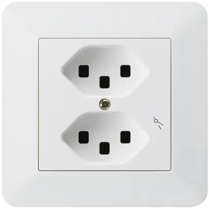 Presa INC Hager kallysto.trend 2×T23 1×S C bianco ultra 