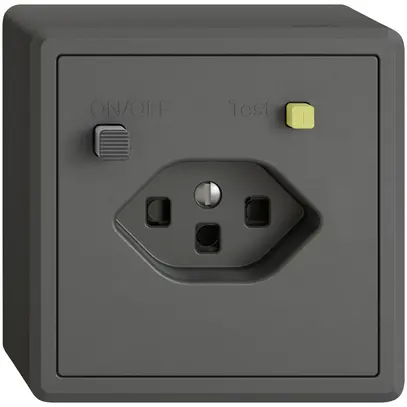 Prise FI AP EDIZIO.liv 1×T23 avec shutter grf 