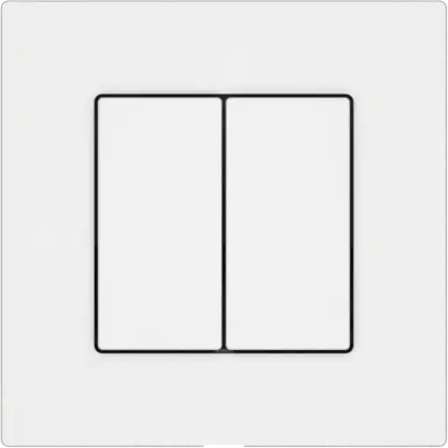 Druckschalter EDIZIO.liv Wiser SNAPFIX® 2 Kanal 2 Tasten ws 