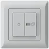 Interrupteur lumineux ENC kallysto.line gris clair 1/1L symbole lumineux+ventil. 