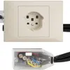 Presa INS EDIZIOdue T25 16A crema 53mm per cavo piatto Technofil 