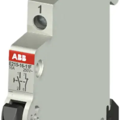 Pulsante INS ABB 250V 16A 1n/nc nero 