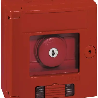 AP contact à poussoir d'alarme Legrand 12mA 230V F+O rouge 