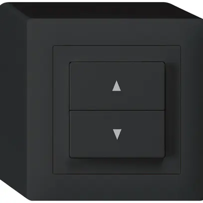Interrupteur pour stores AP kallysto 2 touches noir bornes enfichables 