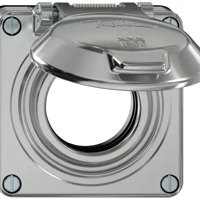 Parte superiore ELEMENT SNAPFIX® c.coperchio ribaltabile p.prese IP55 Ø53mm all 