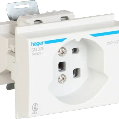 Presa INS HA tipo 25 per montaggio DIN con morsetti a vite grigio 