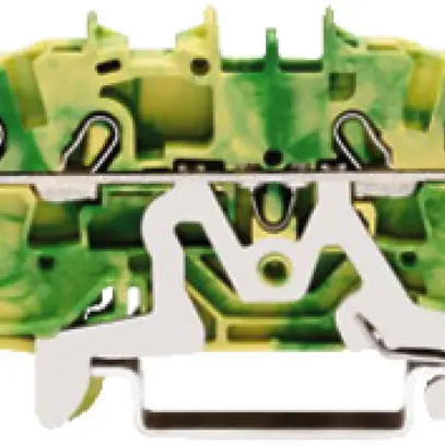 Durchgangsklemme WAGO TOPJOB S 2.5mm² 4L grün/gelb Serie 2002 