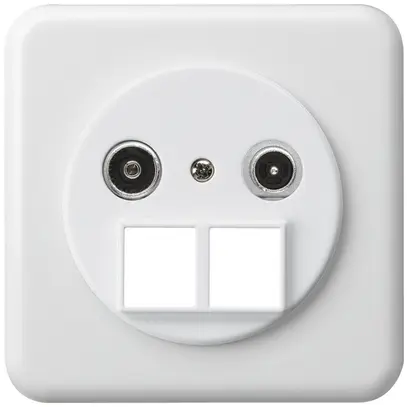 Prise multimédia ENC basico TV-R montage C 14dB 2GHz blanc 