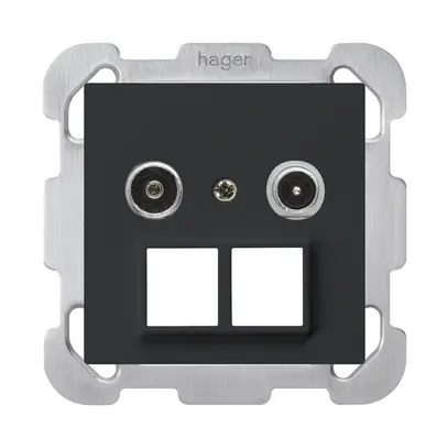 Presa multimedia INC kallysto R/TV montaggio B 19dB 2GHz nero 