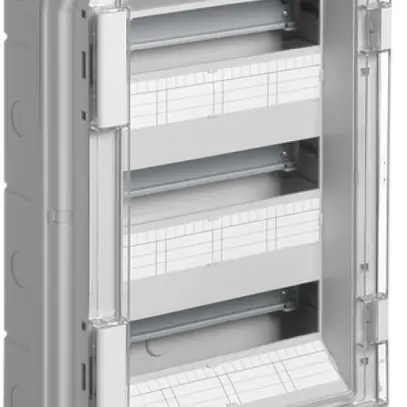 Coffret de distribution AP Hager vector 3 rangées 36UM IP54/IP65 310×552×151mm 