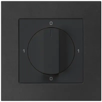 Interruttore rotativo INC kallysto.pro 0/2L nero con manopola 