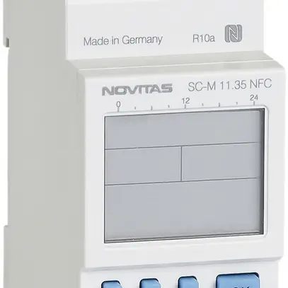 Timer settimanale AMD NOVITAS SC-M 11.35 NFC, 230V 1-canale 