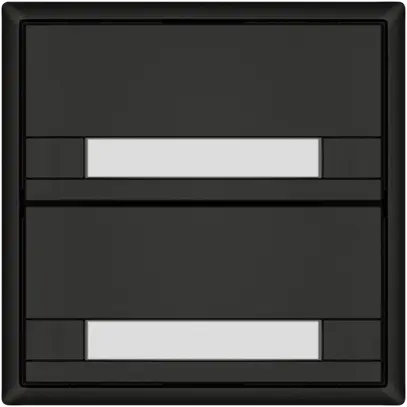 Pulsante KNX RGB EDIZIO.liv SNAPFIX® sensore temp.s.LED targ.2× com.2T ne 