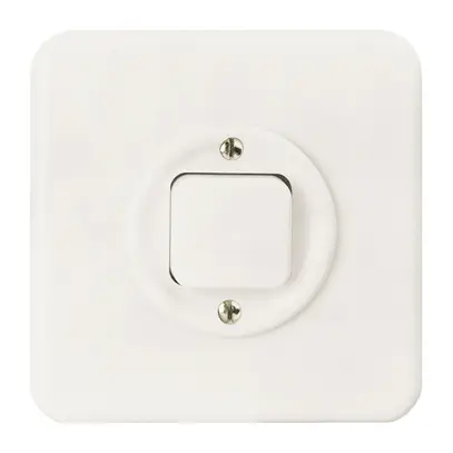 Kit front. ENC FH blanc pour interr./contact poussoir série S.7560 