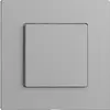 Druckschalter 1K/1T Edue Wiser silver 